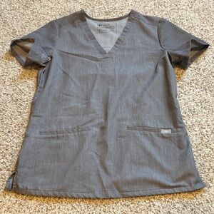 Figs xs Casma graphite scrub top